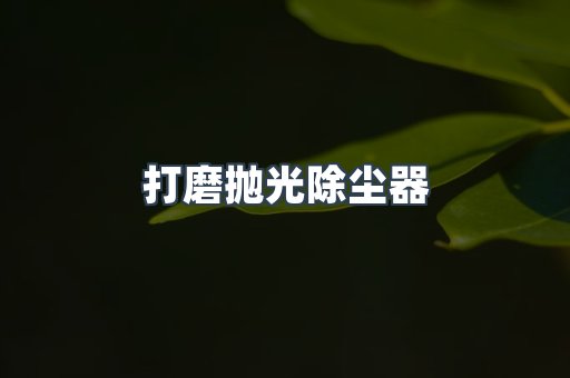 打磨抛光除尘器